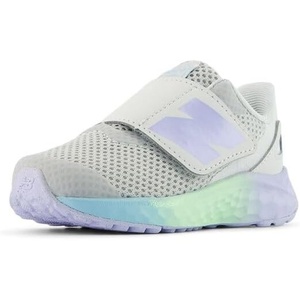 New Balance unisex-baby baby-boys Fresh Foam Arishi V4 Hook & Loop(Grey Matter/Daybreak)