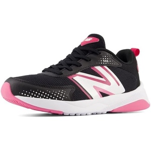 New Balance unisex-child 545 V1 Lace-up(Black/Carnival Pink)