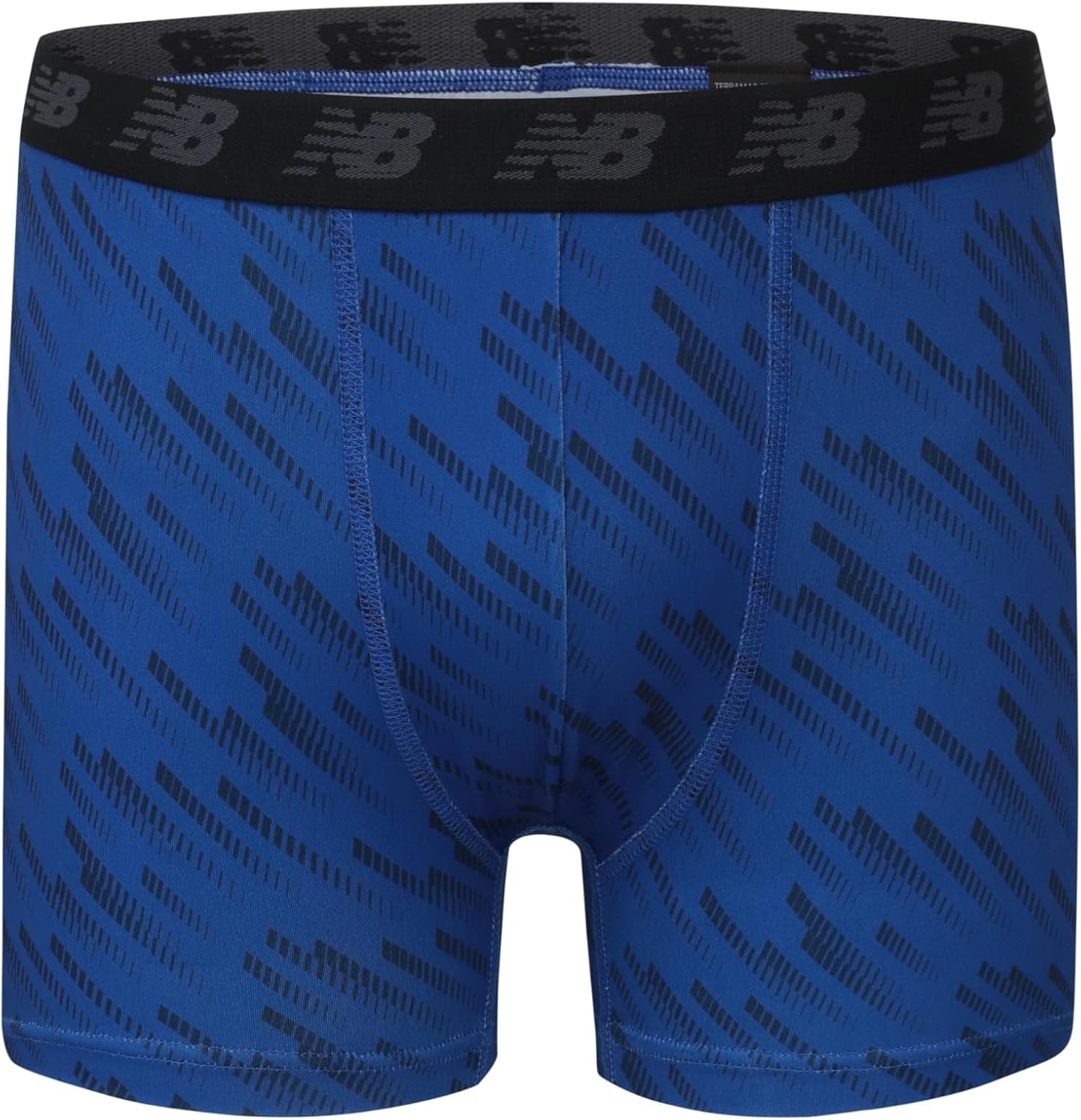 image:imageNew Balance Boys 35 Underwear Performance Boxer Briefs 4 PackBlackTeam RoyalWhiteMagnet Print