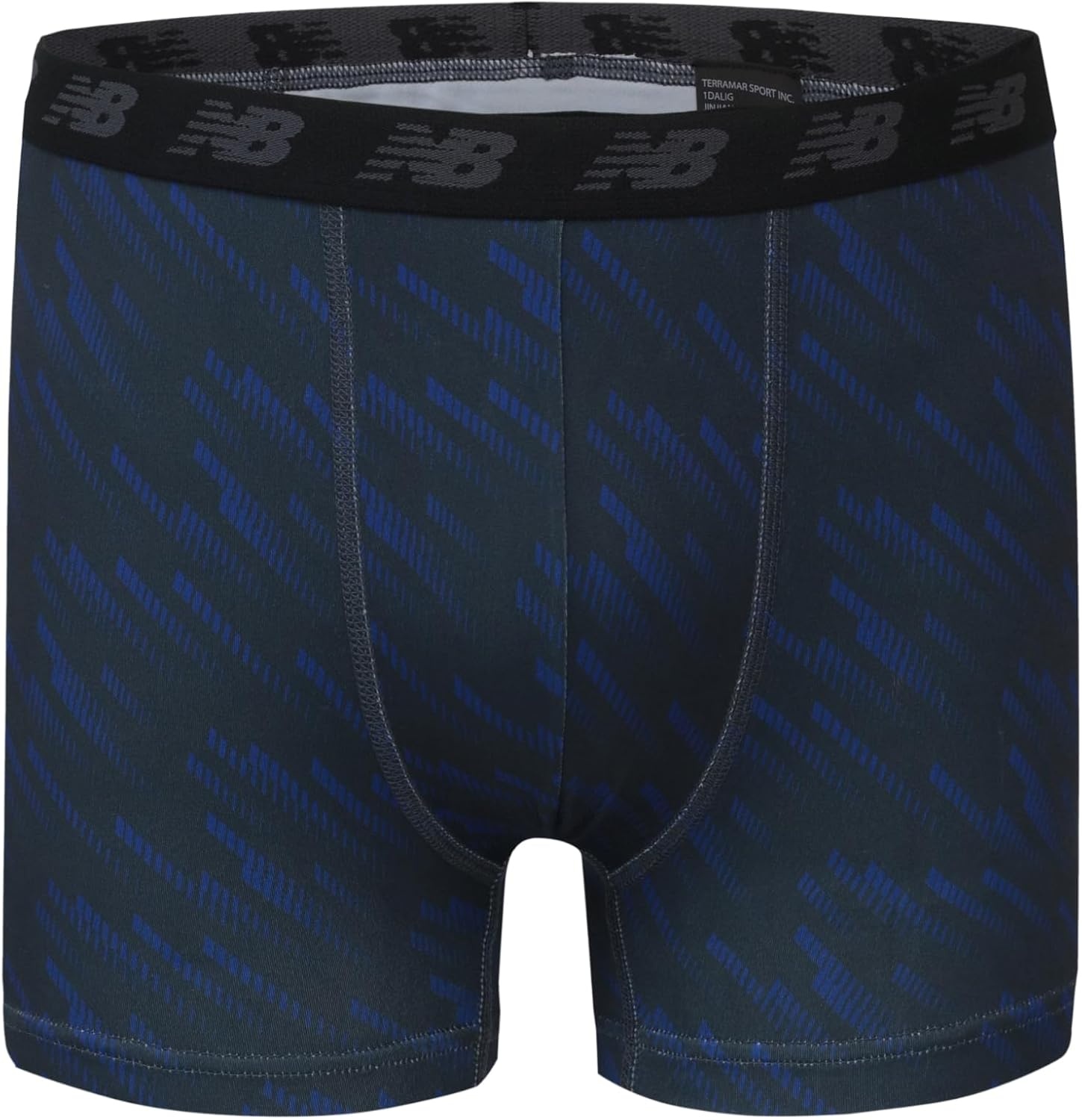 image:imageNew Balance Boys 35 Underwear Performance Boxer Briefs 4 PackBlackTeam RoyalWhiteMagnet Print
