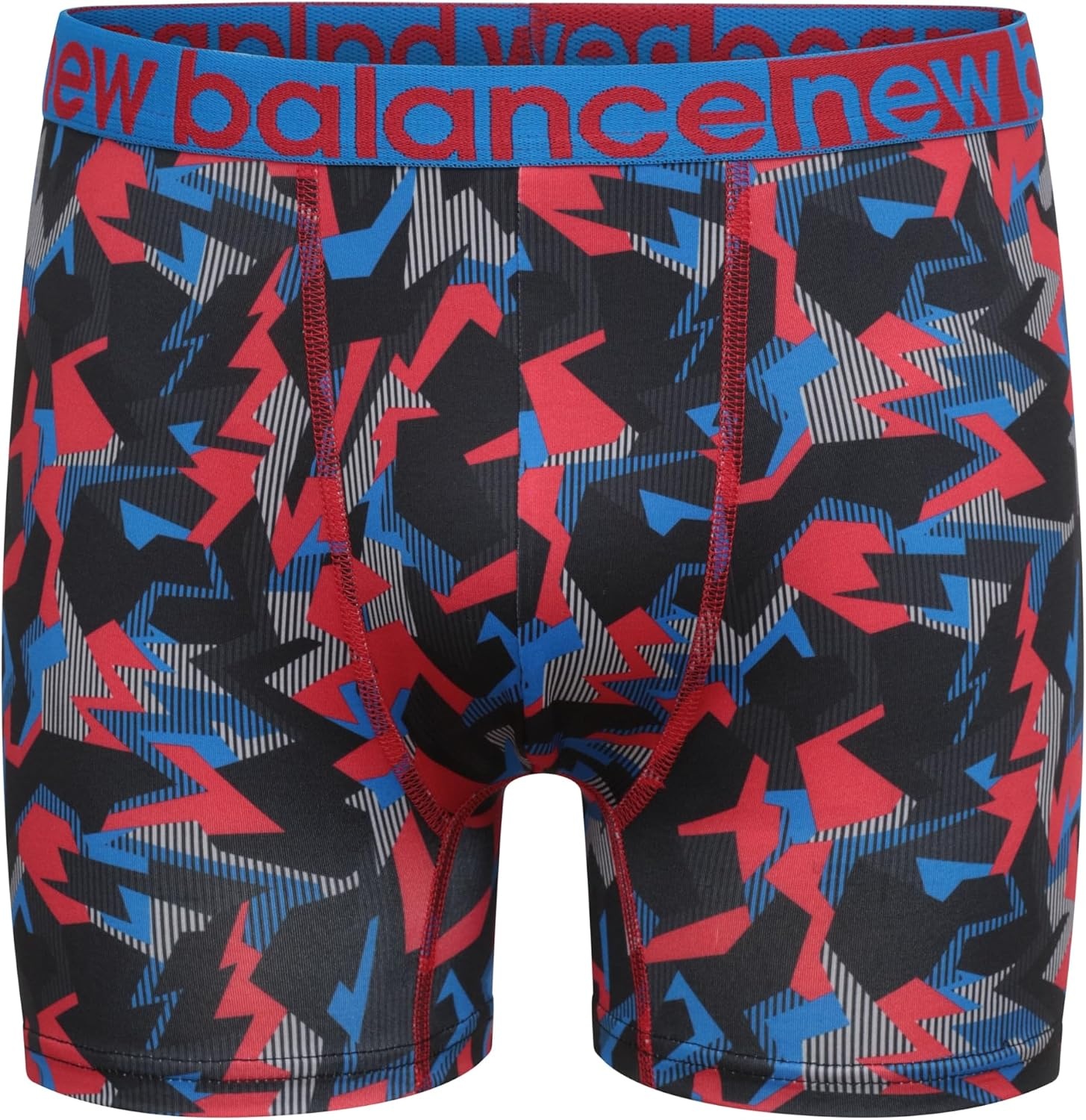 image:imageNew Balance Boys 35 Underwear Performance Boxer Briefs 4 PackTeam Red Thunderbolt CamoBlue GraphiteTeam RedBlack