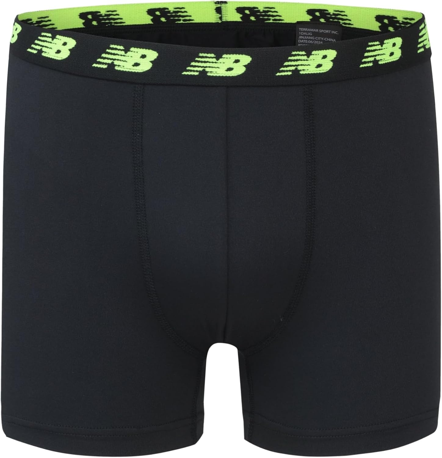 image:imageNew Balance Boys 35 Underwear Performance Boxer Briefs 4 PackWhiteHiliteBlackHilite Print