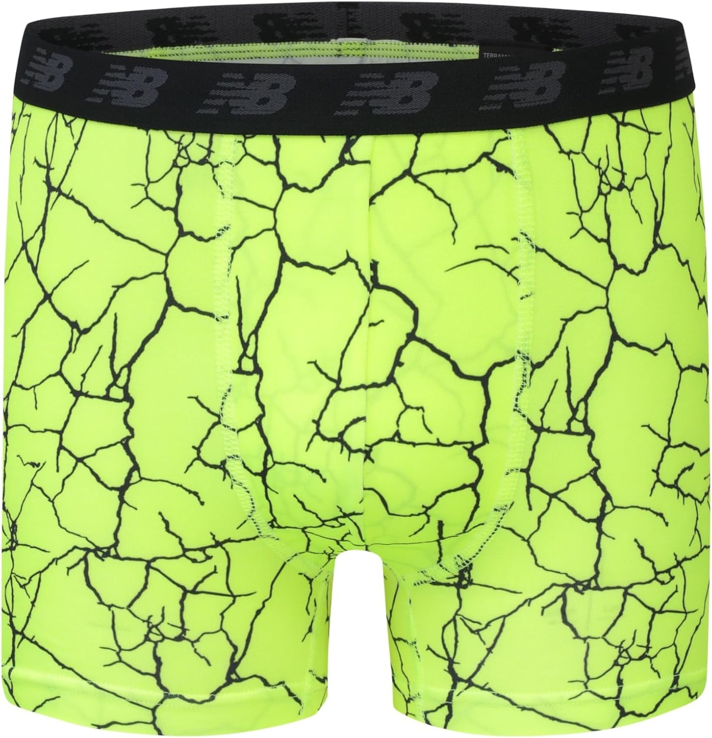 image:imageNew Balance Boys 35 Underwear Performance Boxer Briefs 4 PackWhiteHiliteBlackHilite Print