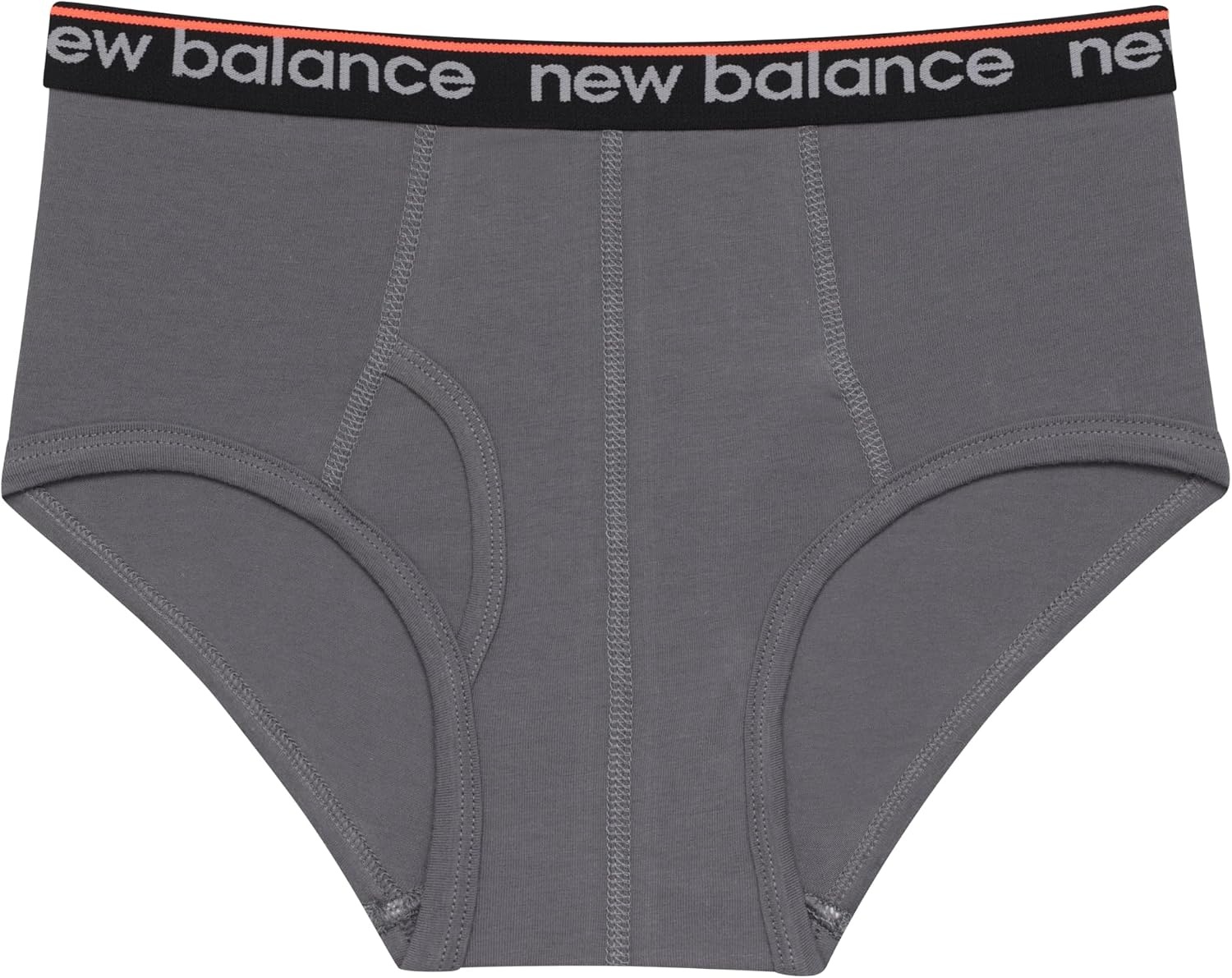 image:imageNew Balance Boys Nonbrushed Jersey Performance Wicking Cotton Brief Underwear 5 PackCastlerockRaincloudBlackRaincloudBlack