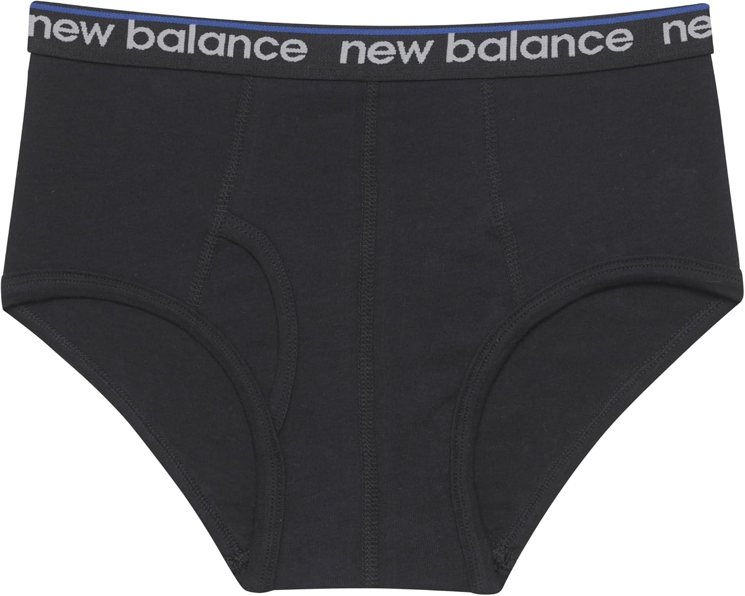 image:imageNew Balance Boys Nonbrushed Jersey Performance Wicking Cotton Brief Underwear 5 PackCastlerockRaincloudBlackRaincloudBlack