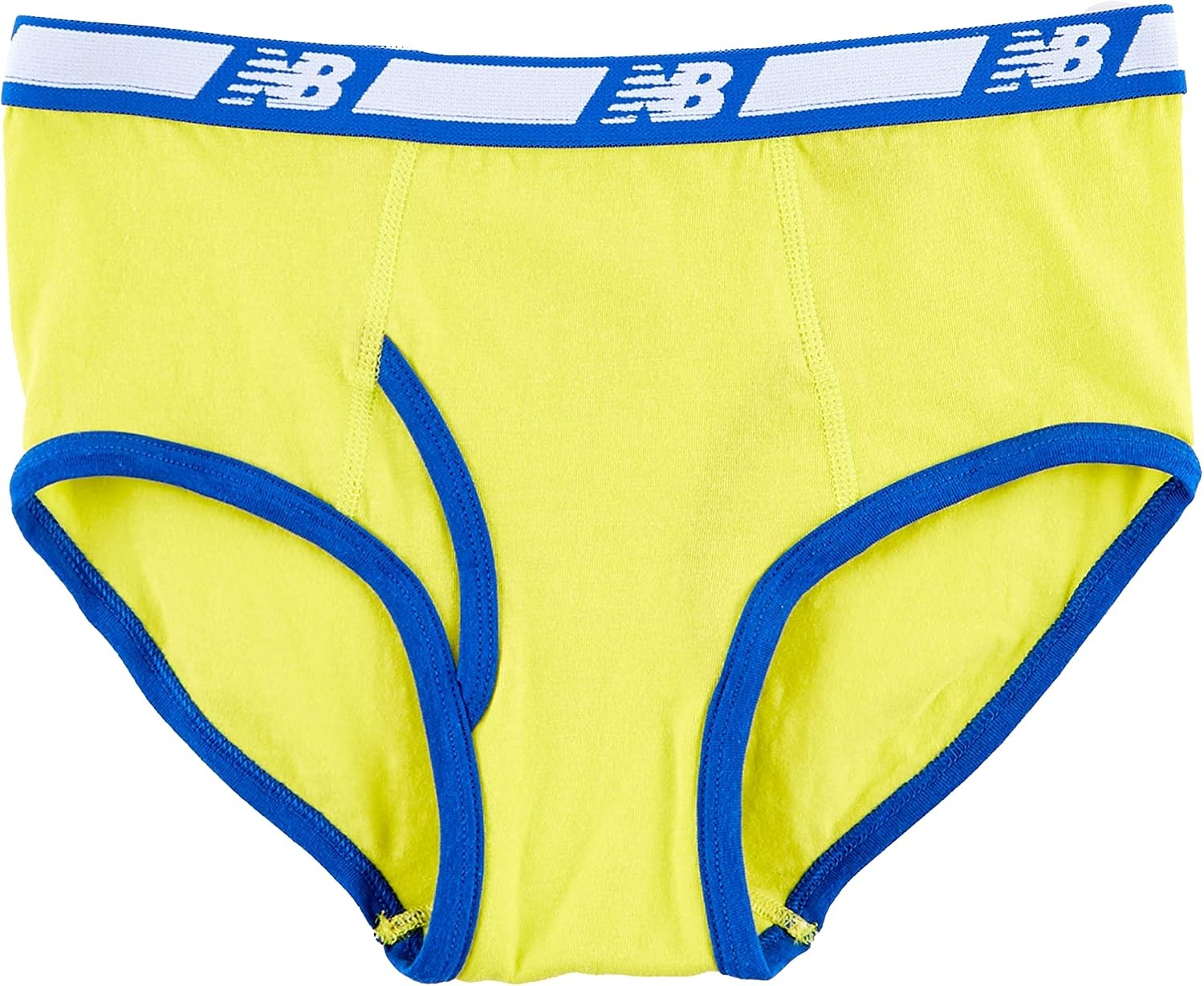 image:imageNew Balance Boys Nonbrushed Jersey Performance Wicking Cotton Brief Underwear 5 PackHiliteSports BallLogo BgTeam RoyalBlack
