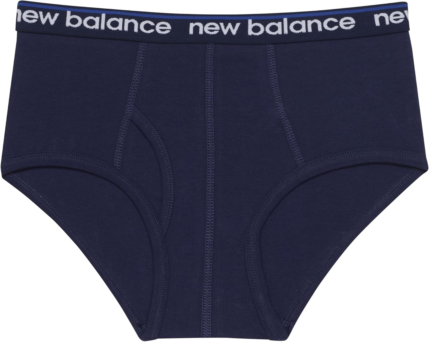 image:imageNew Balance Boys Nonbrushed Jersey Performance Wicking Cotton Brief Underwear 5 PackTeam NavyRaincloudTeam RedGraphite HeatherTeam Navy