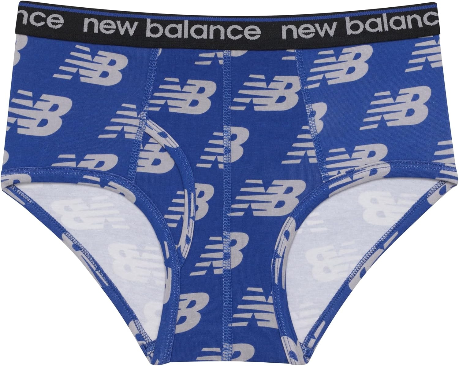 image:imageNew Balance Boys Nonbrushed Jersey Performance Wicking Cotton Brief Underwear 5 PackTeam RoyalRaincloudBlackCastlerockBlack