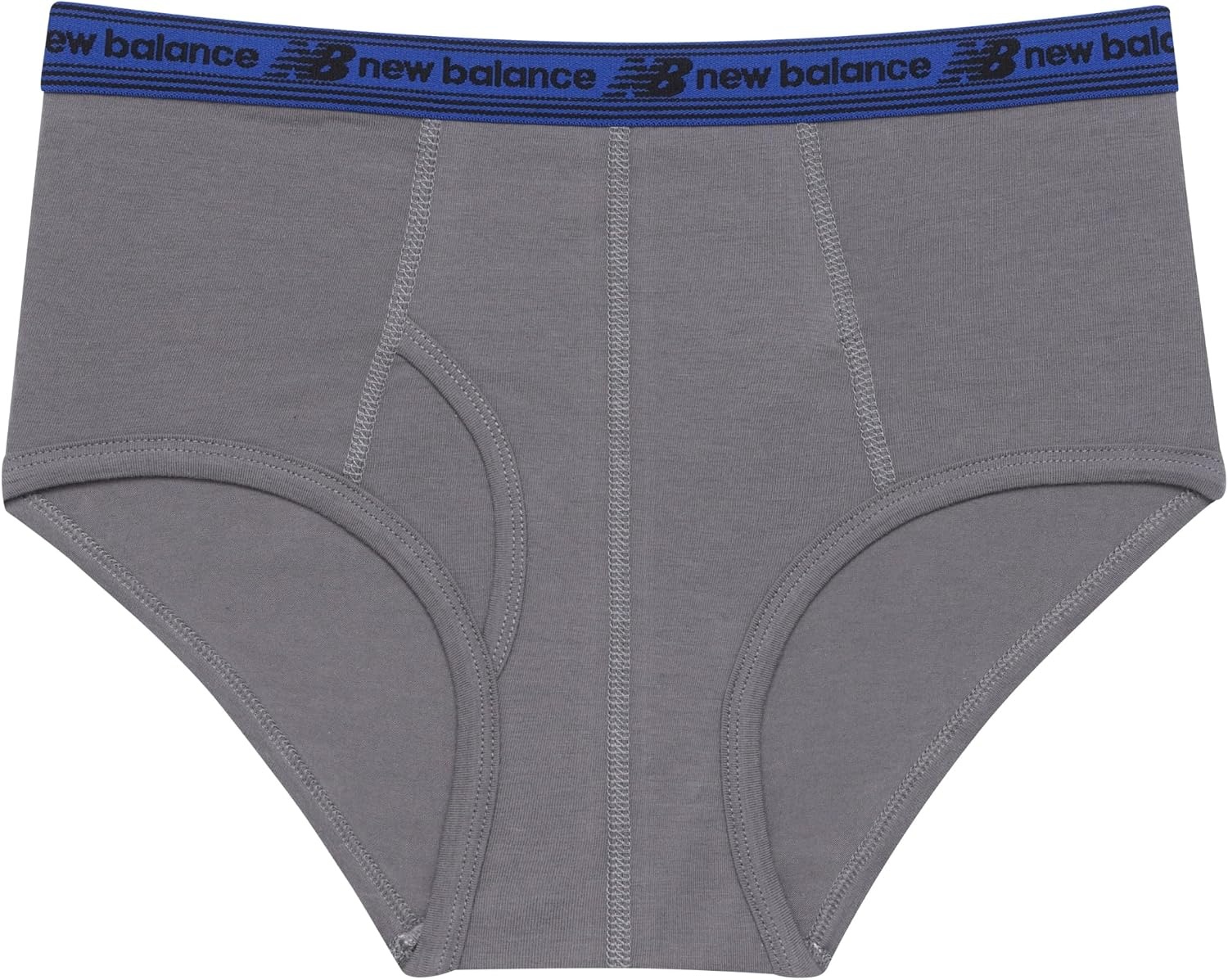 image:imageNew Balance Boys Nonbrushed Jersey Performance Wicking Cotton Brief Underwear 5 PackTeam RoyalRaincloudBlackCastlerockBlack