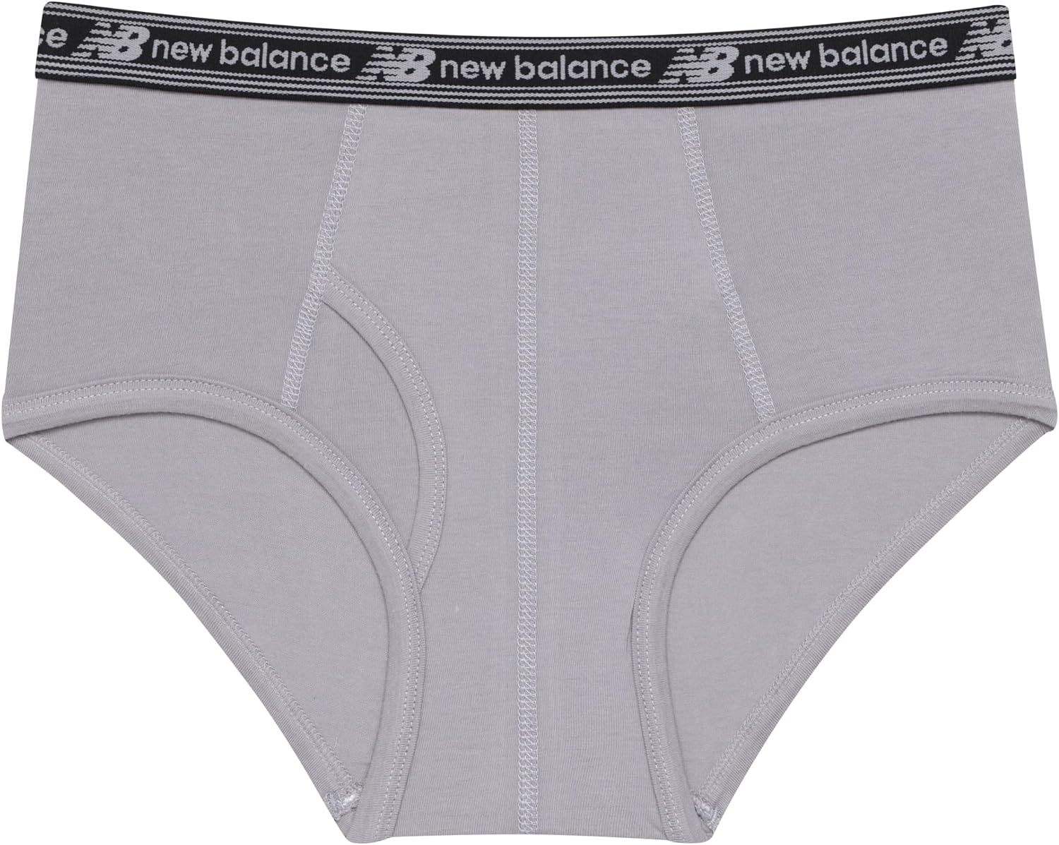 image:imageNew Balance Boys Nonbrushed Jersey Performance Wicking Cotton Brief Underwear 5 PackTeam RoyalRaincloudBlackCastlerockBlack