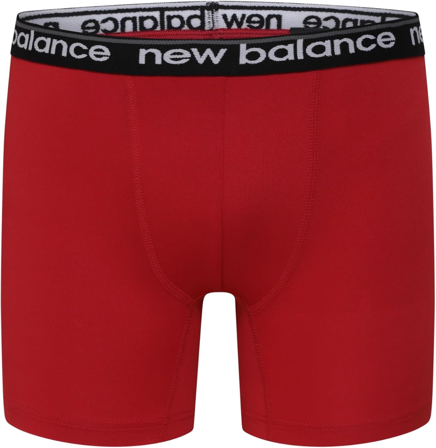 image:imageNew Balance Boys Nonbrushed Jersey Sport Performance Wicking Boxer Briefs Underwear Multi PackBlackCastlerockTeam RedRaincloudBlackTeam Red