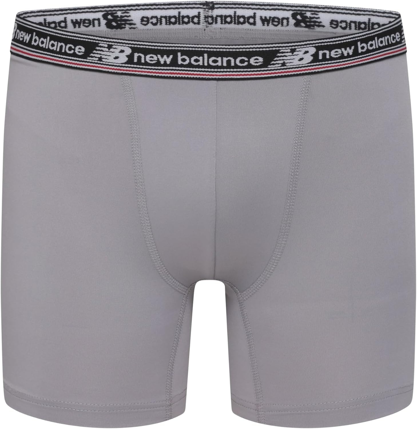 image:imageNew Balance Boys Nonbrushed Jersey Sport Performance Wicking Boxer Briefs Underwear Multi PackBlackCastlerockTeam RedRaincloudBlackTeam Red