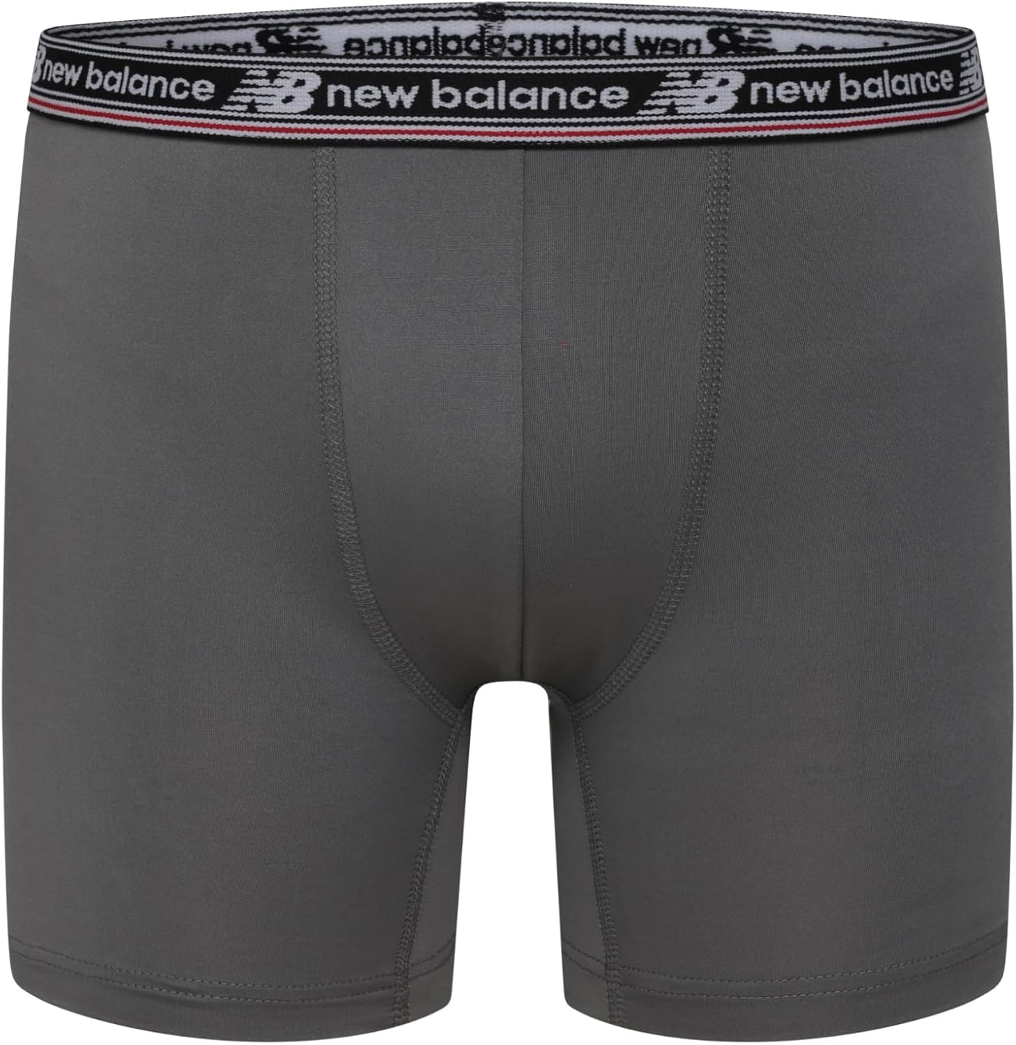 image:imageNew Balance Boys Nonbrushed Jersey Sport Performance Wicking Boxer Briefs Underwear Multi PackBlackCastlerockTeam RedRaincloudBlackTeam Red