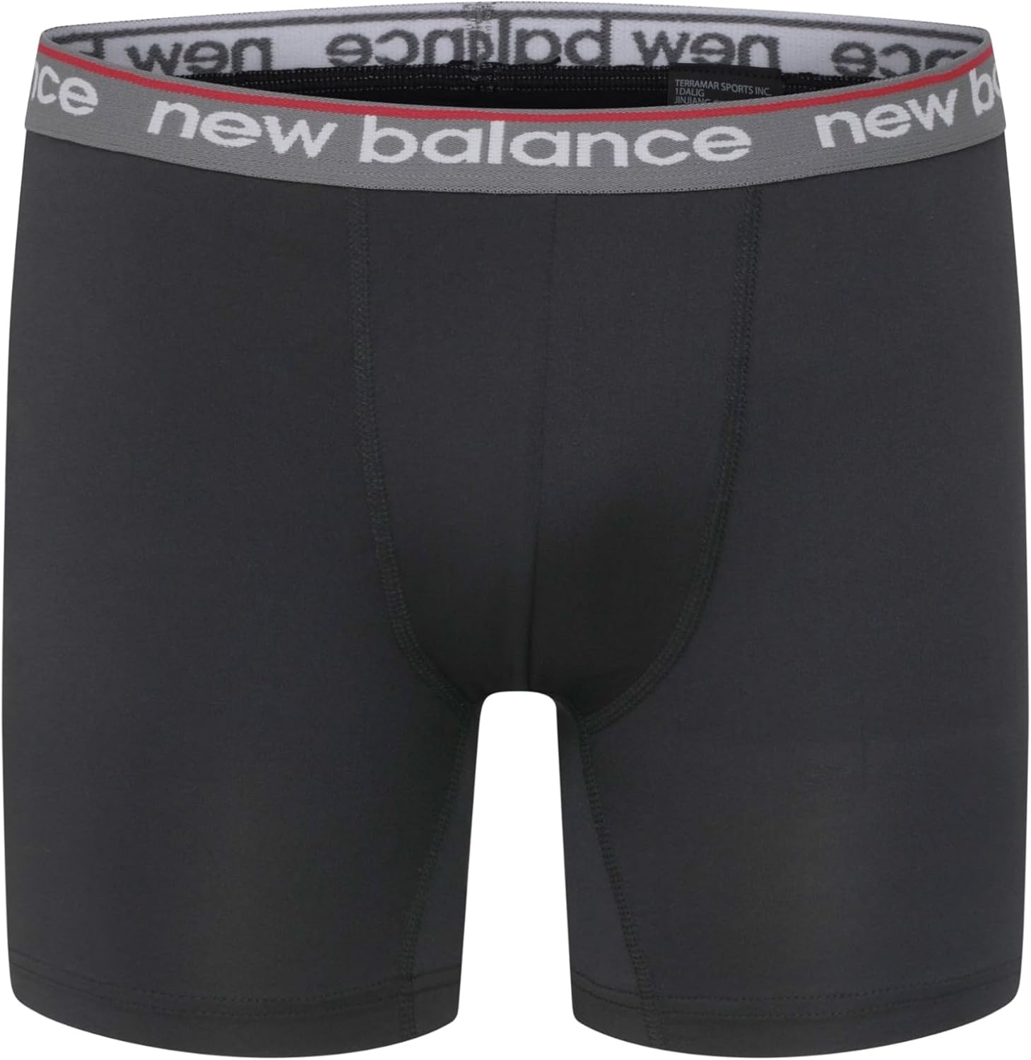 image:imageNew Balance Boys Nonbrushed Jersey Sport Performance Wicking Boxer Briefs Underwear Multi PackBlackCastlerockTeam RedRaincloudBlackTeam Red