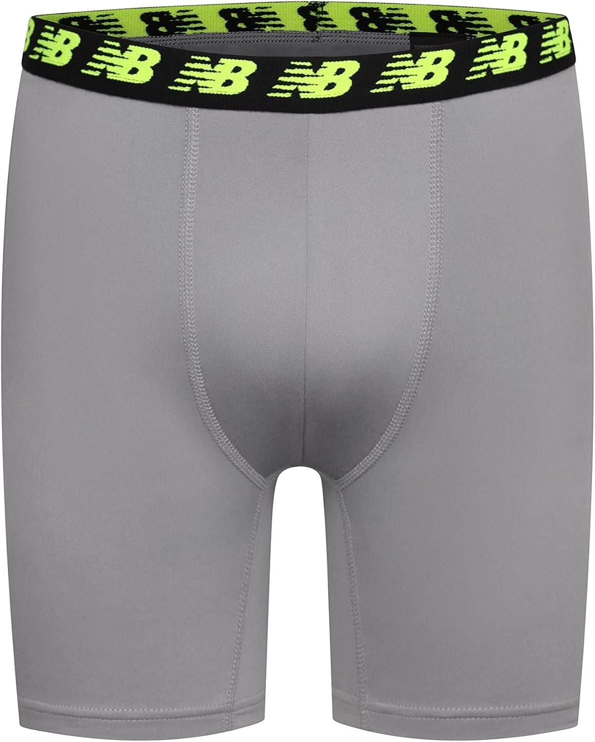 image:imageNew Balance Boys Nonbrushed Jersey Sport Performance Wicking Boxer Briefs Underwear Multi PackBlackHiliteSteel