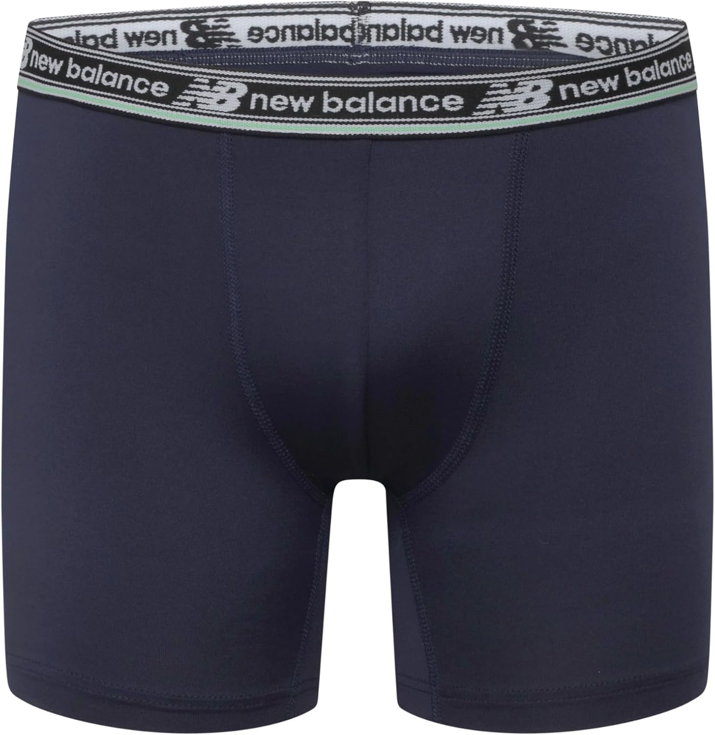 image:imageNew Balance Boys Nonbrushed Jersey Sport Performance Wicking Boxer Briefs Underwear Multi PackBlackTeam NavyFrosted GlassStillwaterTeam NavyBlack