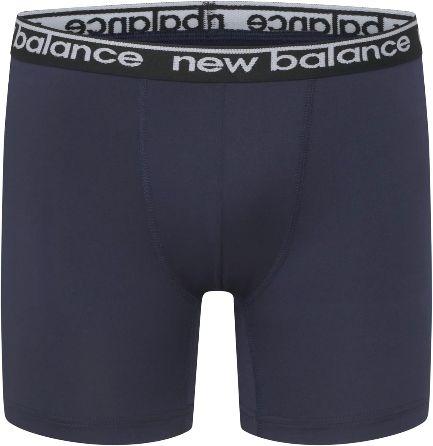 image:imageNew Balance Boys Nonbrushed Jersey Sport Performance Wicking Boxer Briefs Underwear Multi PackBlackTeam NavyFrosted GlassStillwaterTeam NavyBlack