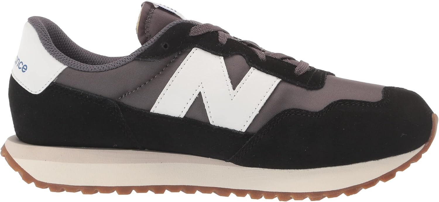 image:imageNew Balance Kids 237 V1 Laceup SneakerBlackMoonbeam