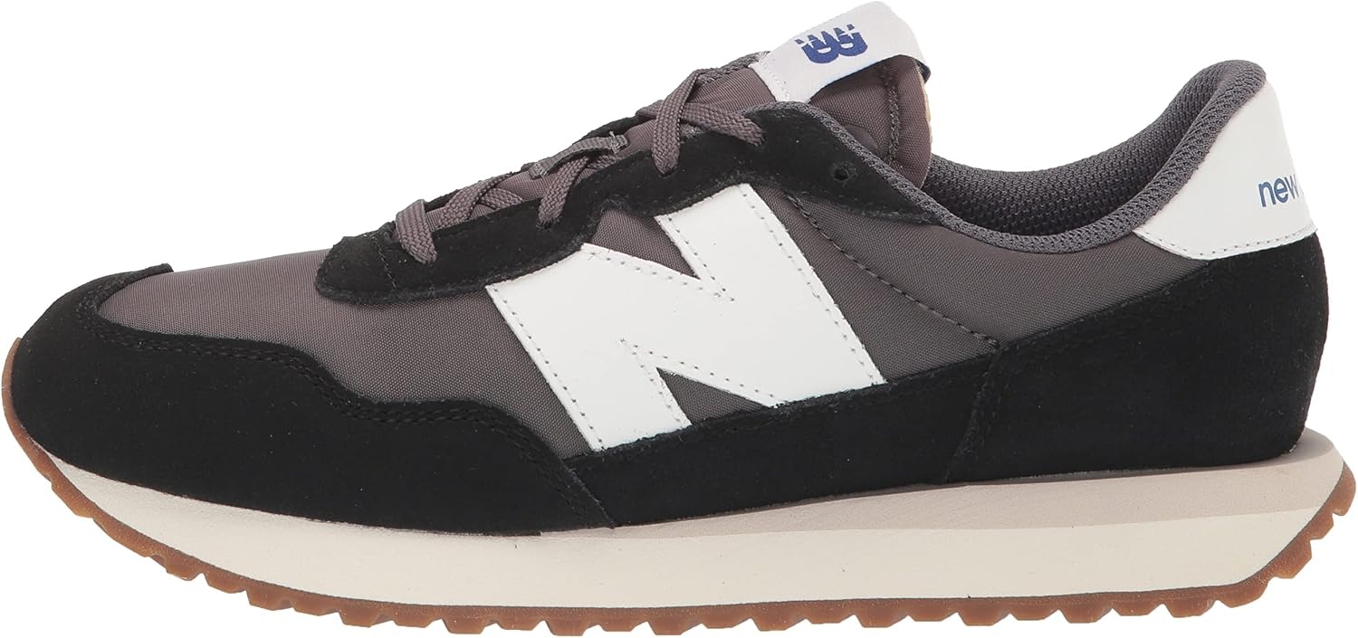 image:imageNew Balance Kids 237 V1 Laceup SneakerBlackMoonbeam