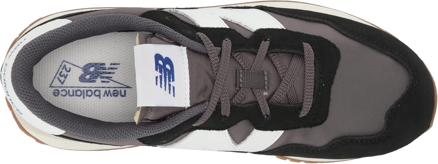 image:imageNew Balance Kids 237 V1 Laceup SneakerBlackMoonbeam