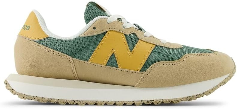 image:imageNew Balance Kids 237 V1 Laceup SneakerDark JuniperDried Apricot