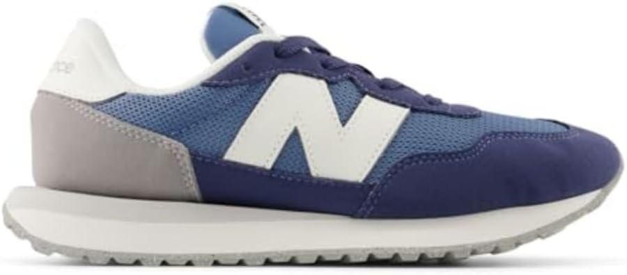 image:imageNew Balance Kids 237 V1 Laceup SneakerHeron BlueVintage Indigo