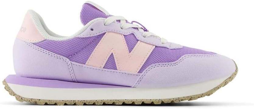 image:imageNew Balance Kids 237 V1 Laceup SneakerLilac GloShell Pink