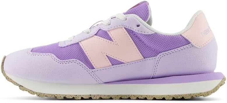 image:imageNew Balance Kids 237 V1 Laceup SneakerLilac GloShell Pink
