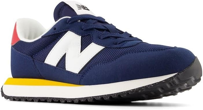 image:imageNew Balance Kids 237 V1 Laceup SneakerNb NavyVarsity Gold