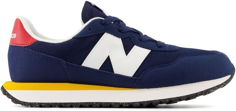 image:imageNew Balance Kids 237 V1 Laceup SneakerNb NavyVarsity Gold