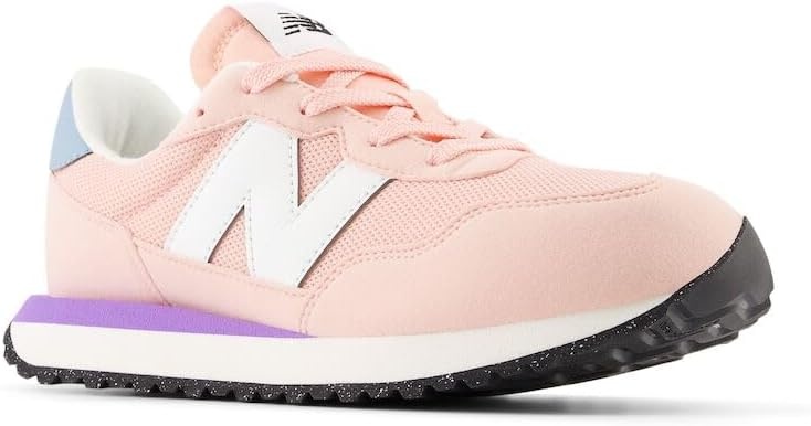 image:imageNew Balance Kids 237 V1 Laceup SneakerPinkViolet Crush
