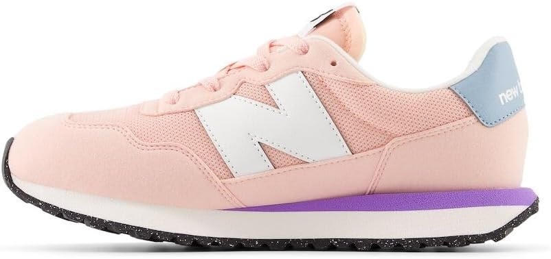 image:imageNew Balance Kids 237 V1 Laceup SneakerPinkViolet Crush
