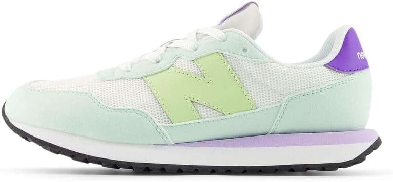 image:imageNew Balance Kids 237 V1 Laceup SneakerSea SaltDry Lime