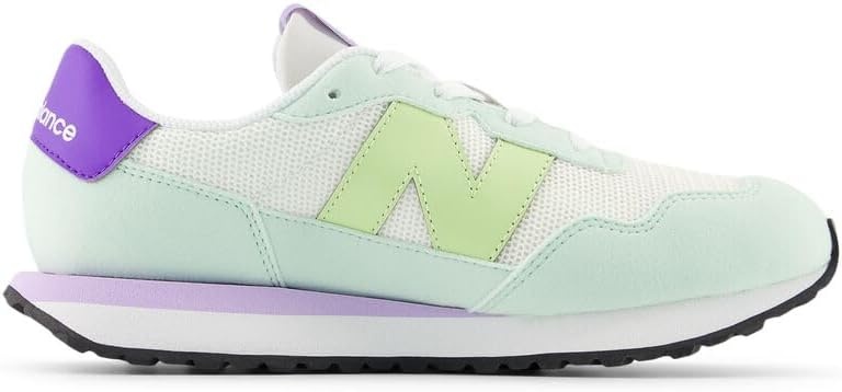 image:imageNew Balance Kids 237 V1 Laceup SneakerSea SaltDry Lime