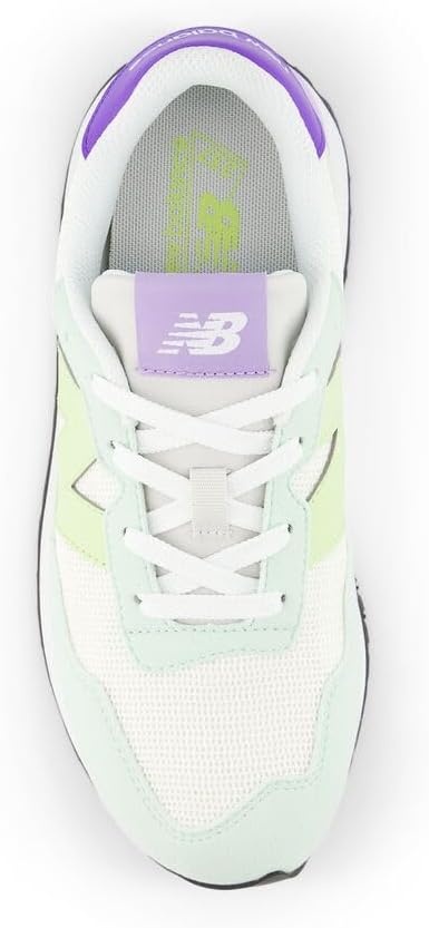 image:imageNew Balance Kids 237 V1 Laceup SneakerSea SaltDry Lime