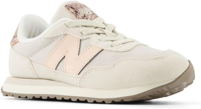 image:imageNew Balance Kids 237 V1 Laceup SneakerTurtledoveVintage Rose