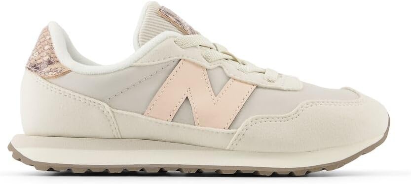 image:imageNew Balance Kids 237 V1 Laceup SneakerTurtledoveVintage Rose