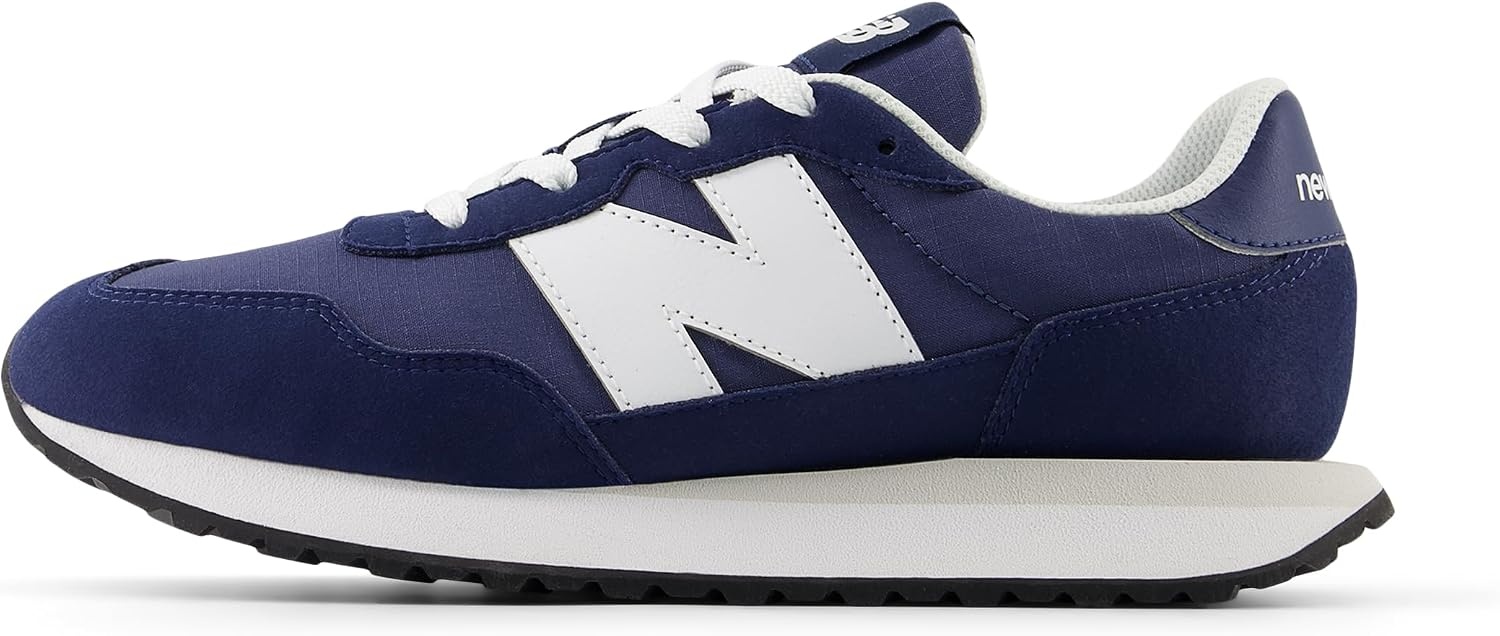 image:imageNew Balance Kids 237 V1 Laceup SneakerWhiteNb Navy