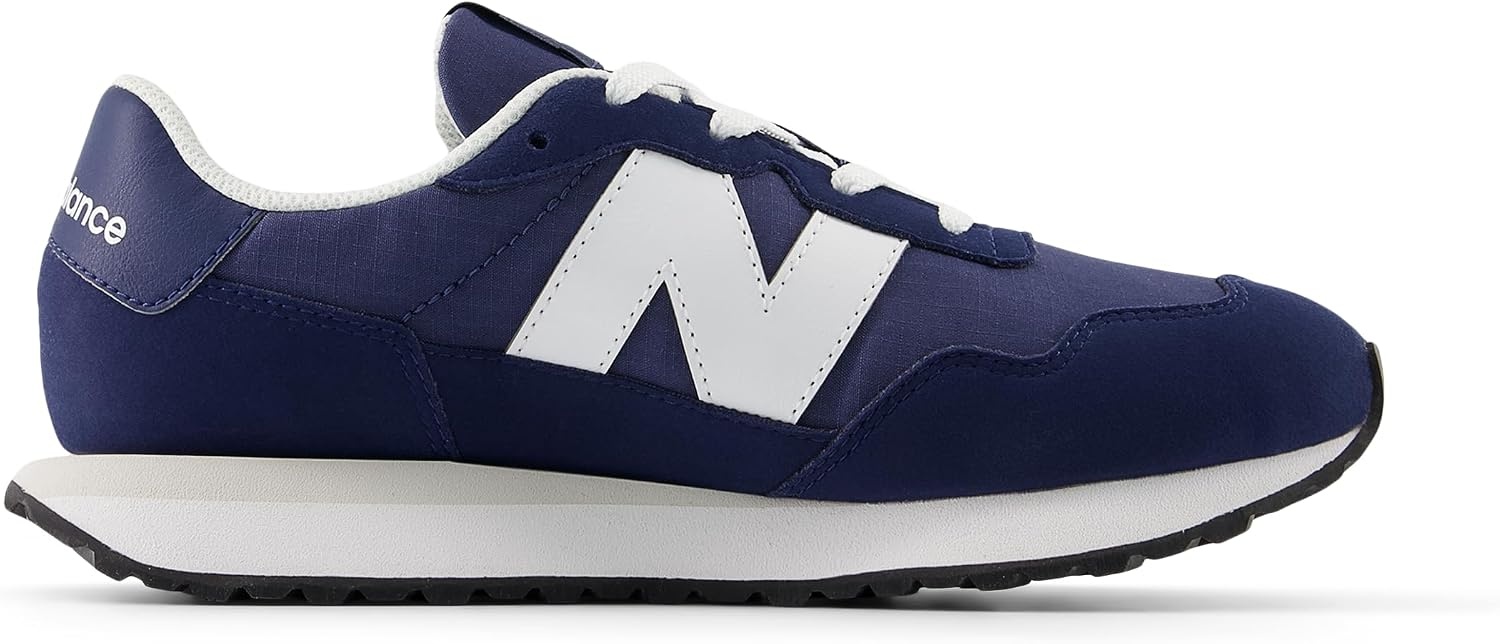 image:imageNew Balance Kids 237 V1 Laceup SneakerWhiteNb Navy