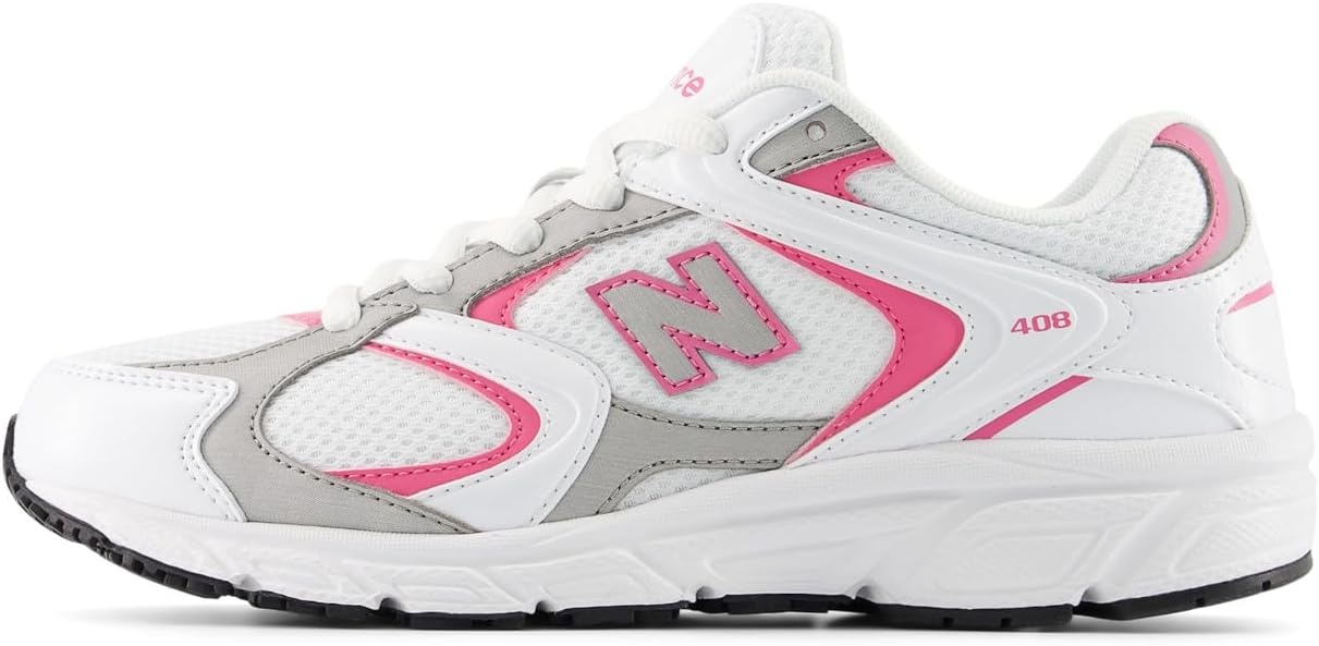 image:imageNew Balance Kids 408 V1 Laceup Casual ShoesNb 103 WhitePink Satin