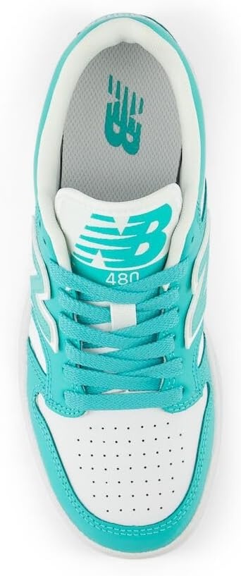 image:imageNew Balance Kids 480 V1 Laceup SneakerAirytealWhite