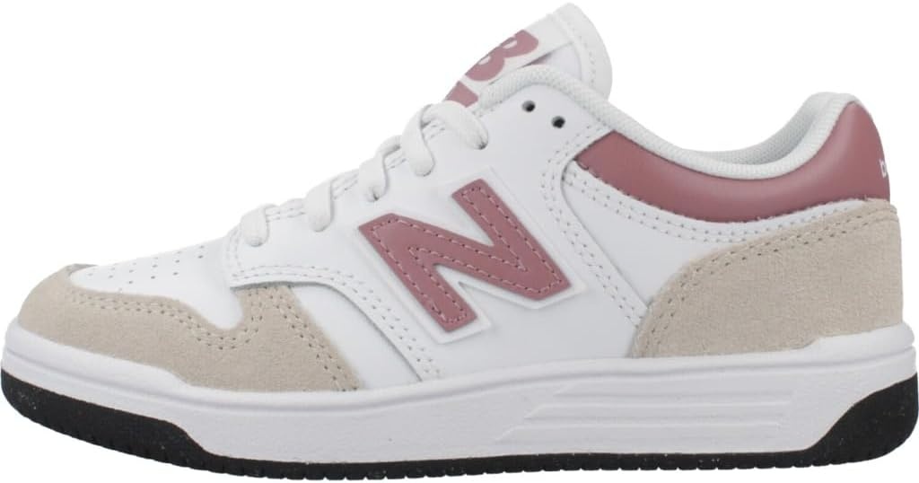 image:imageNew Balance Kids 480 V1 Laceup SneakerNb 103 WhiteRosewood