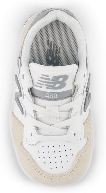 image:imageNew Balance Kids 480 V1 Laceup SneakerNb 103 WhiteSlate Grey