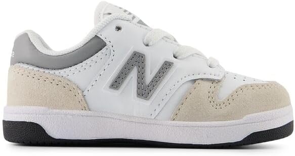 image:imageNew Balance Kids 480 V1 Laceup SneakerNb 103 WhiteSlate Grey