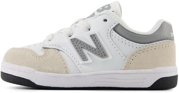 image:imageNew Balance Kids 480 V1 Laceup SneakerNb 103 WhiteSlate Grey