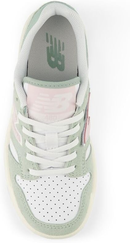 image:imageNew Balance Kids 480 V1 Laceup SneakerNb 103 WhiteStone Pink