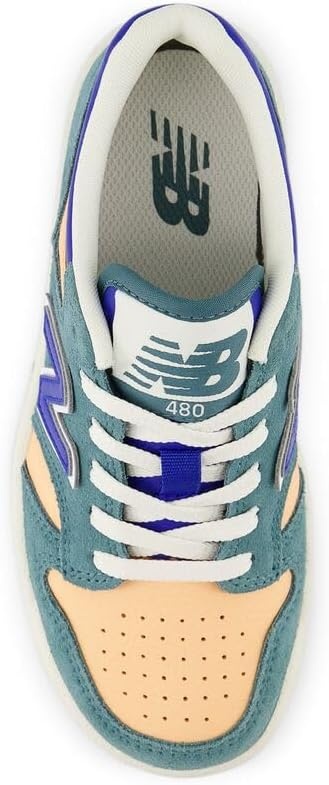 image:imageNew Balance Kids 480 V1 Laceup SneakerNew SprucePeach BlossomTeam Royal