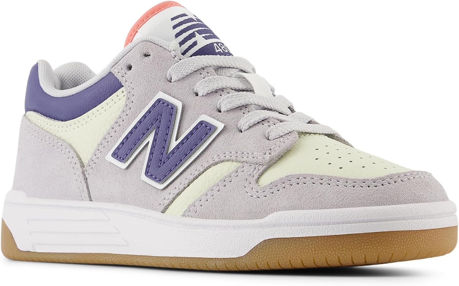 image:imageNew Balance Kids 480 V1 Laceup SneakerPearl GreyMineralDream State