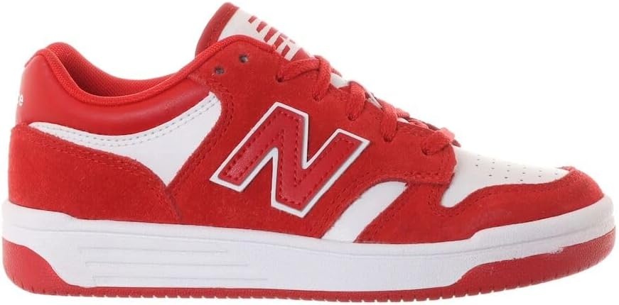 image:imageNew Balance Kids 480 V1 Laceup SneakerRedWhite