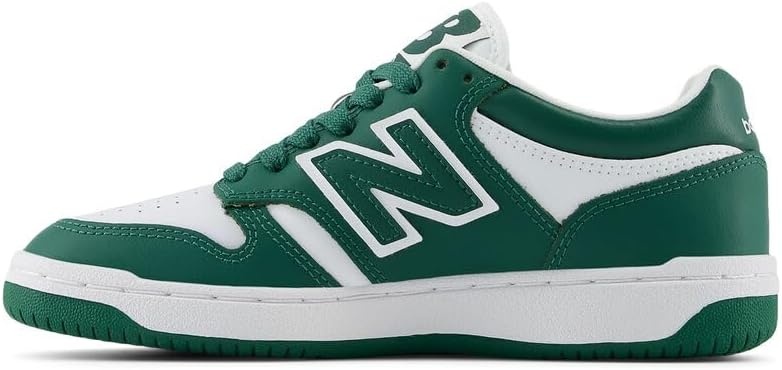 image:imageNew Balance Kids 480 V1 Laceup SneakerTeam Forest GreenWhite